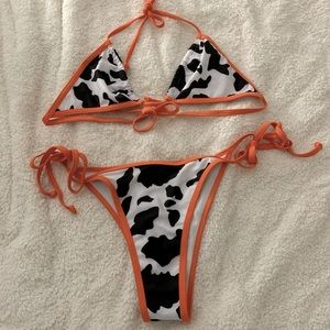 Cow print bikini
